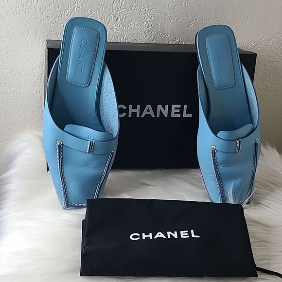 💯 Authentic Chanel Mule Size 37 🍀 - Picture 11 of 16